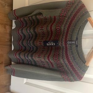 NWT - Chaps ladies long sleeve sweater. Stunning color combo